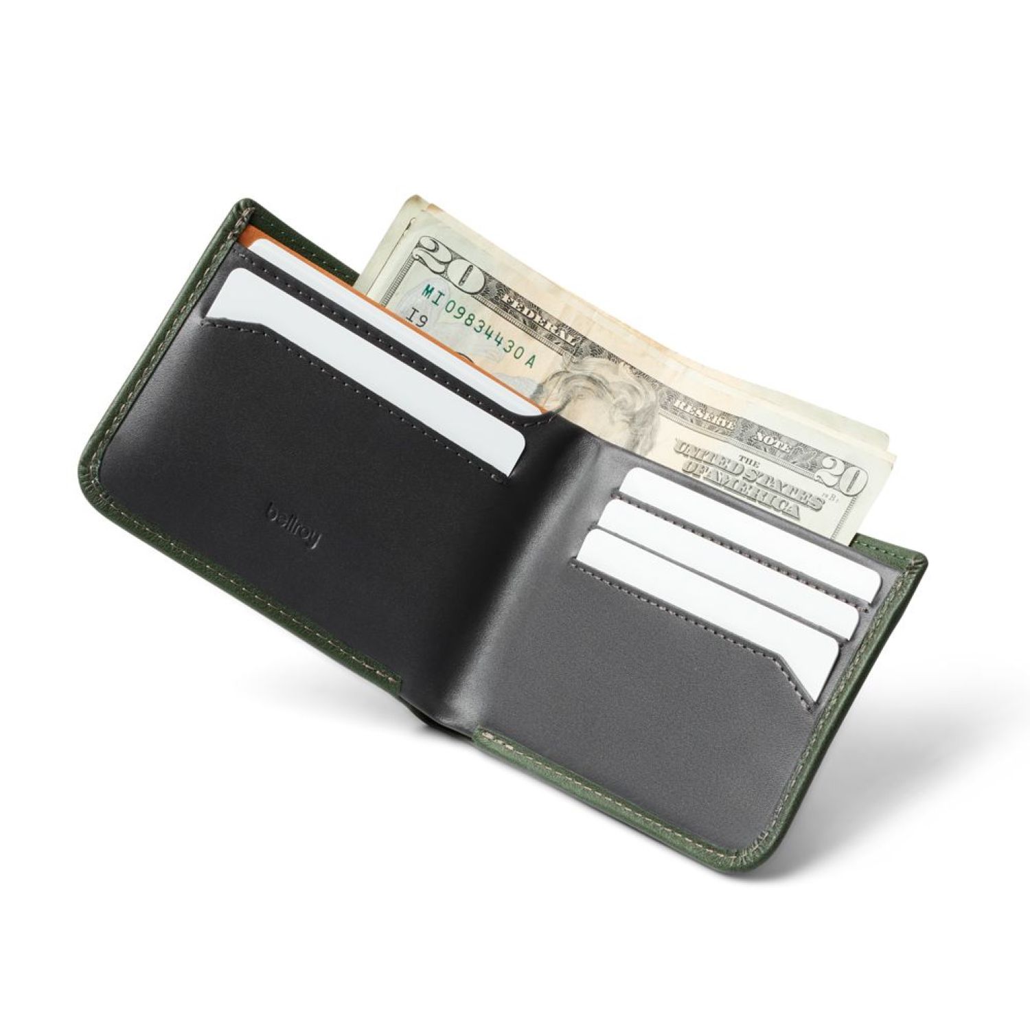 Buy Bellroy Hide & Seek Wallet Lo (RFID Protected) - Ranger Green in 