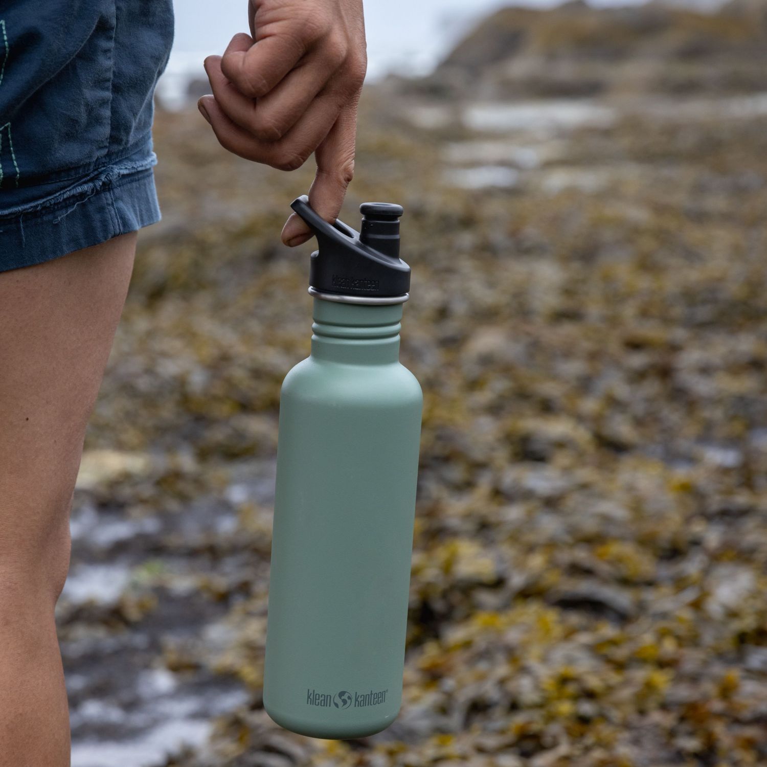 Buy Klean Kanteen Classic 18oz Water Bottle (with Sport Cap) V2 (Sea ...