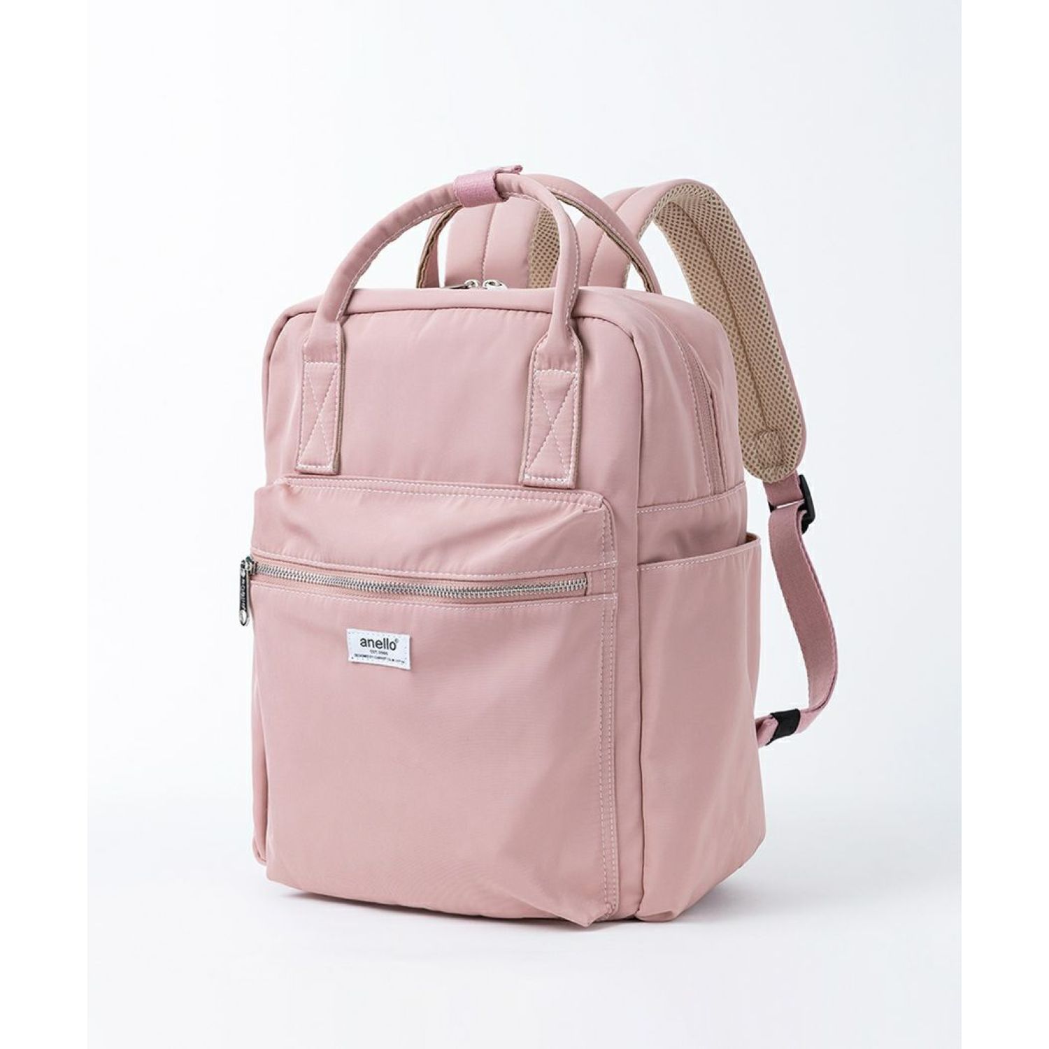 Anello Town Squared Backpack Pink