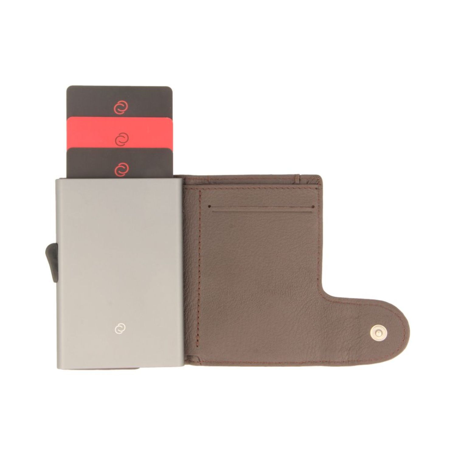 Buy C-Secure Italian Leather Wallet (Testa Di Moro D32444/Grey) in