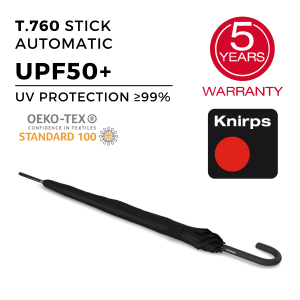 Buy Knirps T.760 Stick Automatic Umbrella (UV Protection) - Black in  Malaysia - The Planet Traveller MY