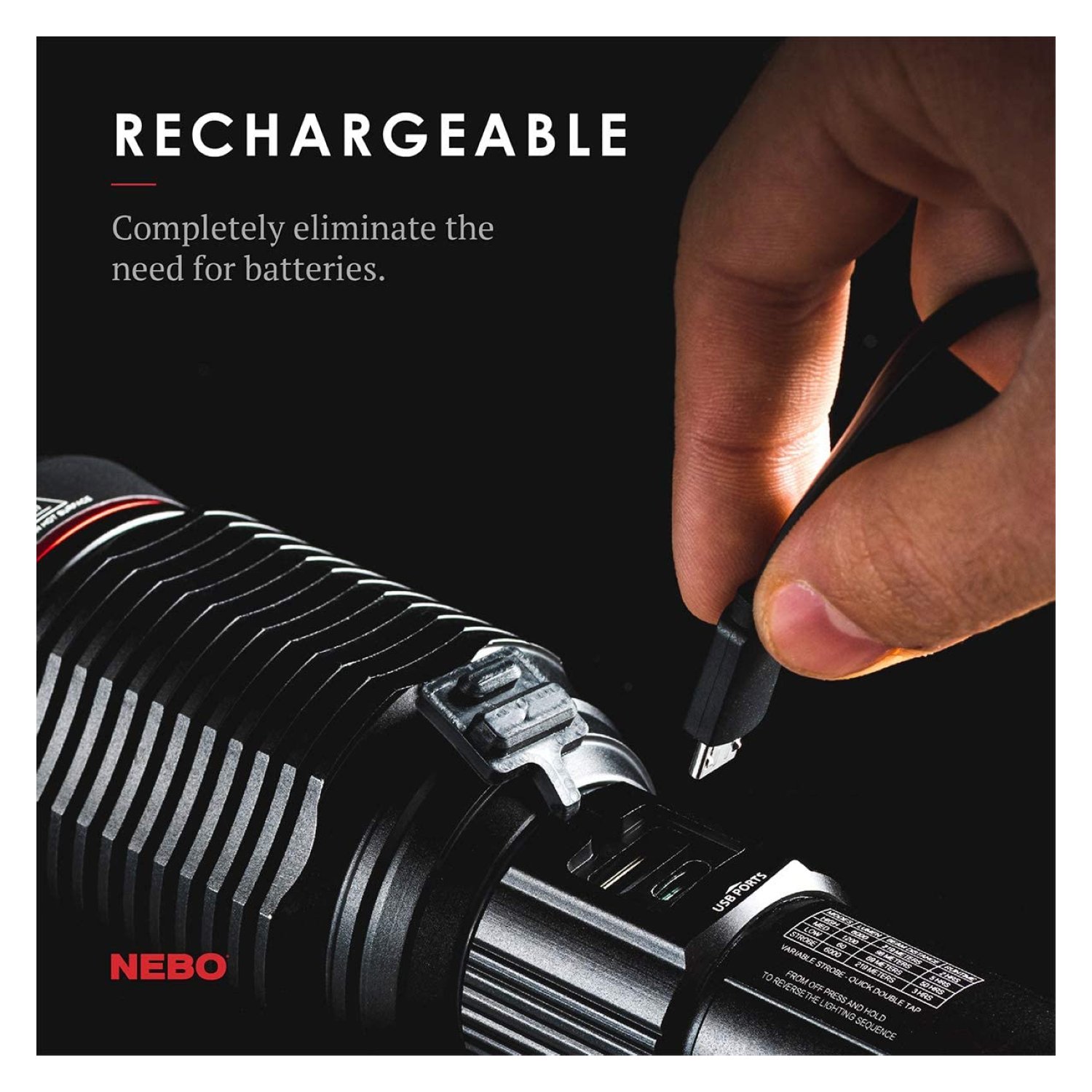 nebo flashlight 6000 lumens